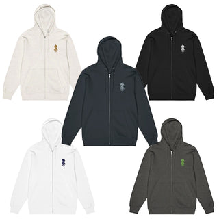 Retro Temple Zip Hoodie